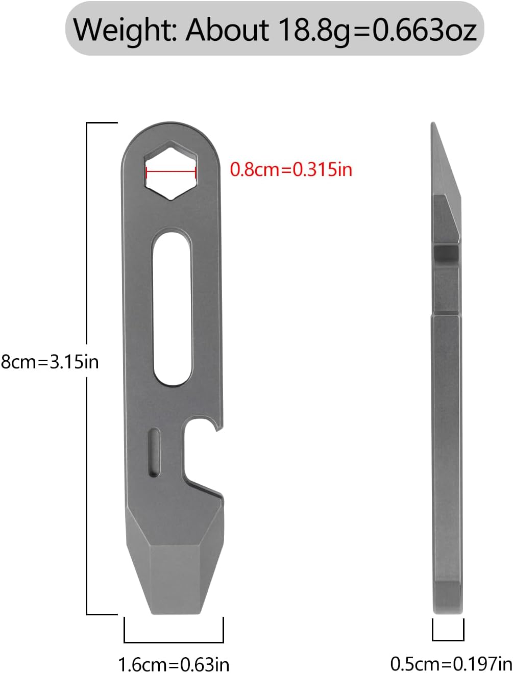 4-in-1 Titanium EDC Pry Bar Mu - Titanium Pry Bar incelemesi ve fiyatı