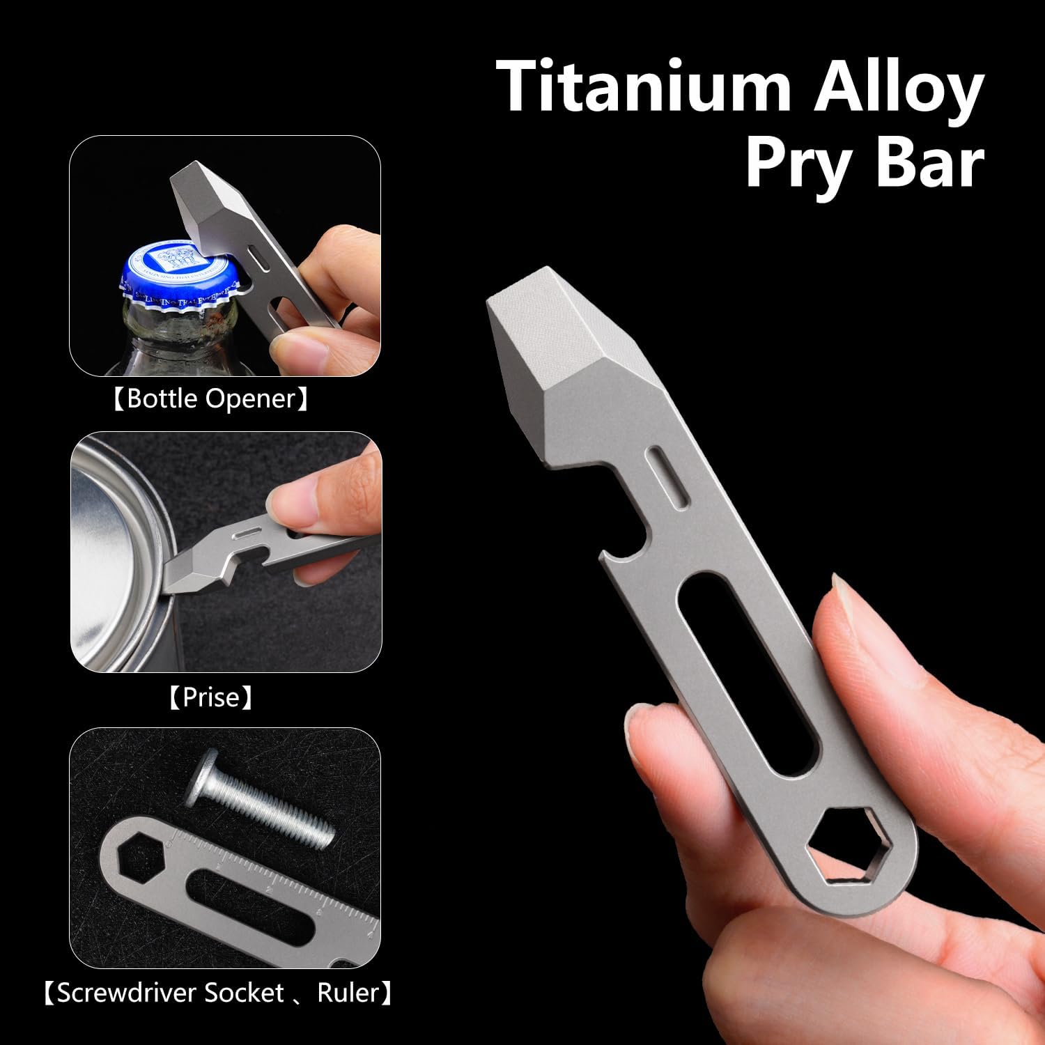4-in-1 Titanium EDC Pry Bar Mu - Titanium Pry Bar incelemesi ve fiyatı