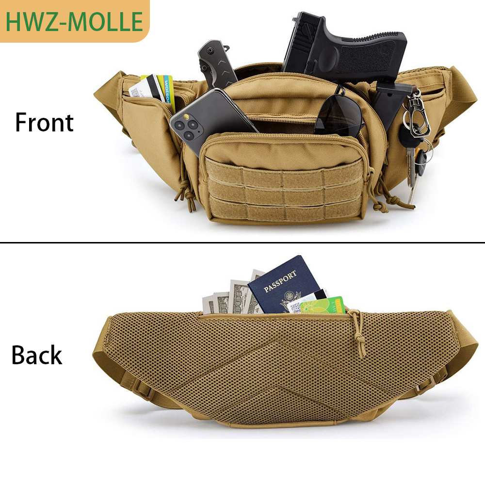Tactical Molle Fanny Pack Wais - Edc Concealed Carry Fanny Pack incelemesi ve fiyatı