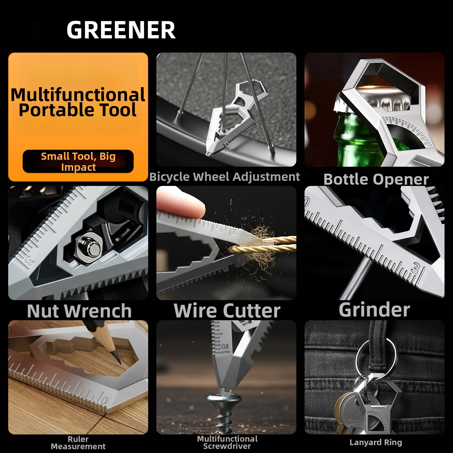 GREENER EDC Keychain Multi Too - Appendix Carry Edc incelemesi ve fiyatı
