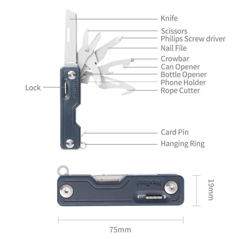 NexTool 10-in-1 Key Knife Mini - Multitool Credit Card incelemesi ve fiyatı