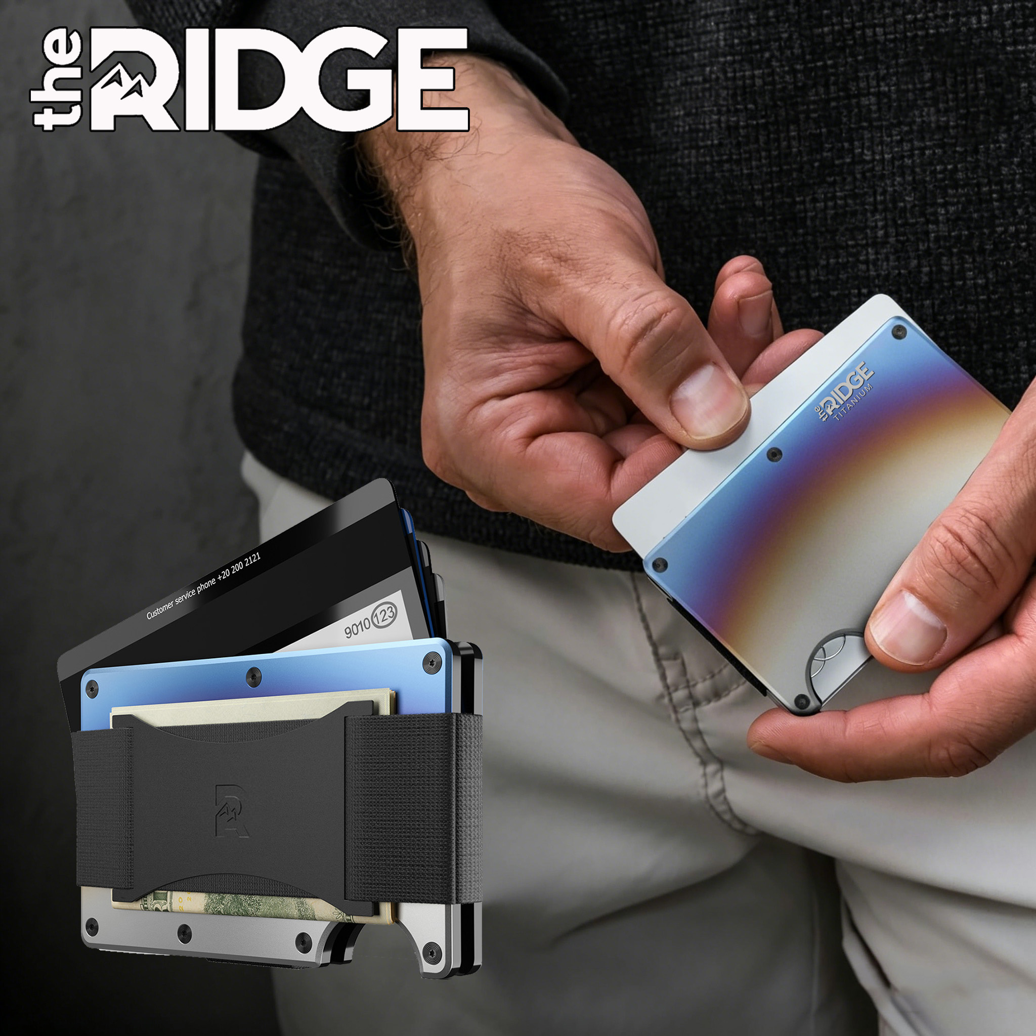 The Ridge Wallet for Men, RFID - Wallet Slim Titanium incelemesi ve fiyatı