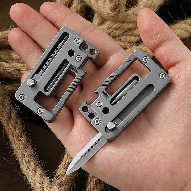 5 IN 1 Titanium Alloy Keychain - Multitool Credit Card incelemesi ve fiyatı