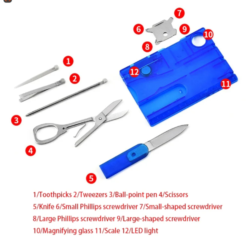 12 In 1 Pocket Credit Card Por - Multitool Credit Card incelemesi ve fiyatı