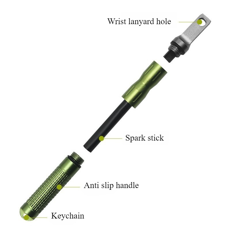 Portable Waterproof Flint Emer - Ferro Rod Striker incelemesi ve fiyatı