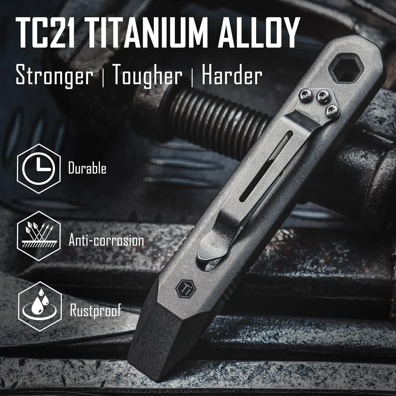 KeyUnity KR00 EDC Pocket Pry B - Titanium Pry Bar incelemesi ve fiyatı