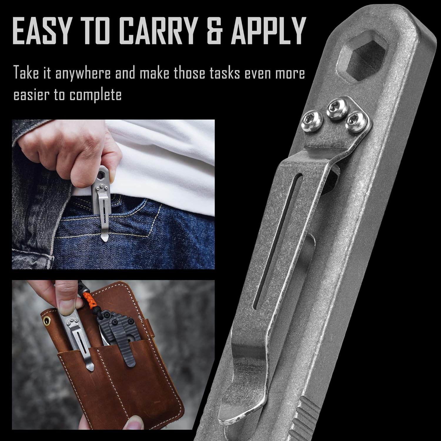 KeyUnity KR00 EDC Pocket Pry B - Titanium Pry Bar incelemesi ve fiyatı