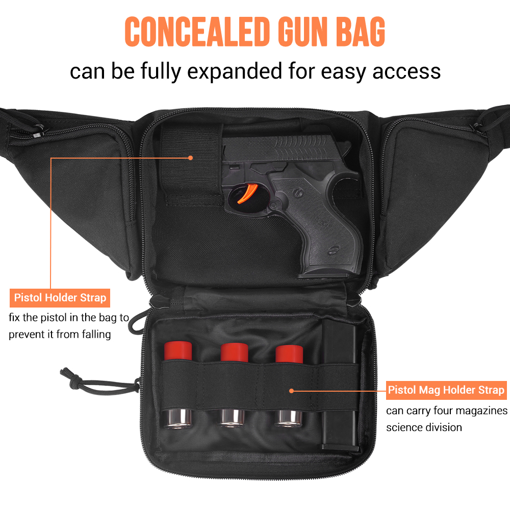 Concealed Carry Pistol Gun Bag - Edc Concealed Carry Fanny Pack incelemesi ve fiyatı