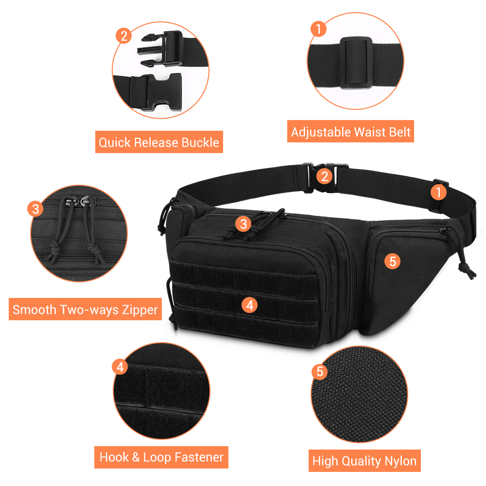 Concealed Carry Pistol Gun Bag - Edc Concealed Carry Fanny Pack incelemesi ve fiyatı