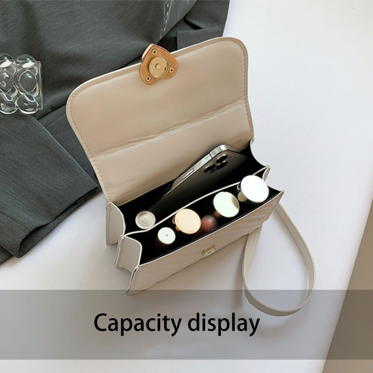 White fashion women's bag simp - Edc Carry Bag incelemesi ve fiyatı