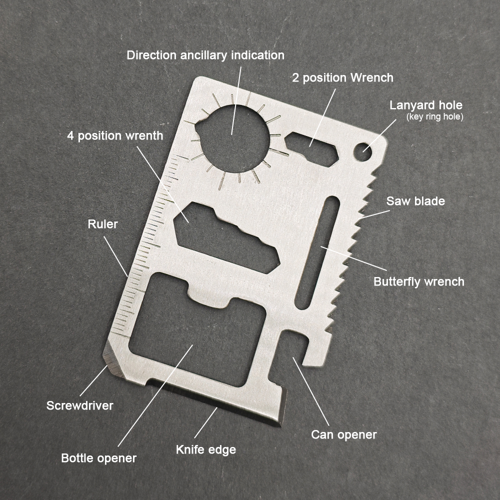 Stainless Steel EDC Pocket Too - Multitool Credit Card incelemesi ve fiyatı