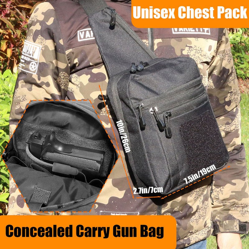 New Tactical Chest Bag Pistol  - Edc Concealed Carry Backpack incelemesi ve fiyatı