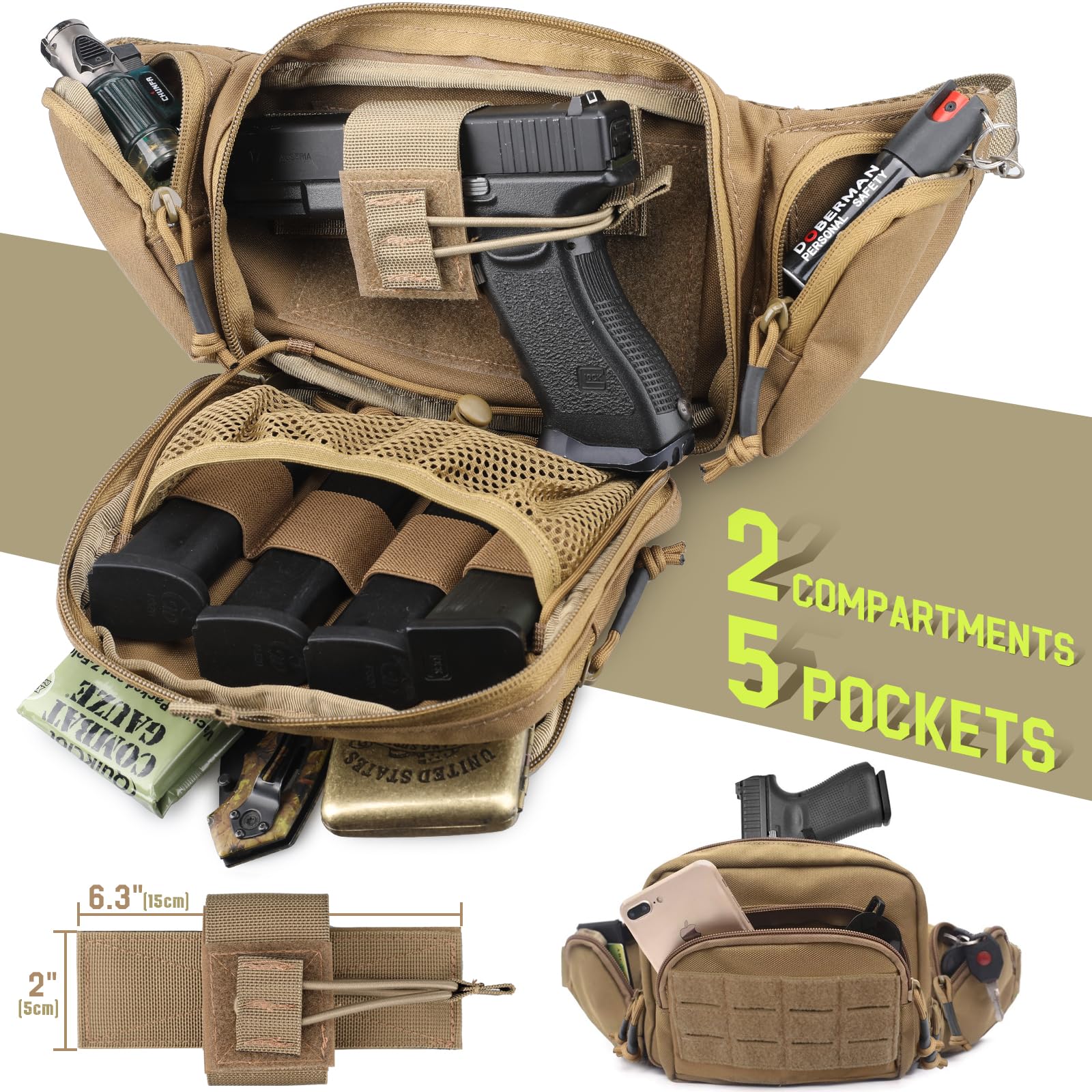 Tactical Concealed Carry Fanny - Edc Carry Pistols incelemesi ve fiyatı