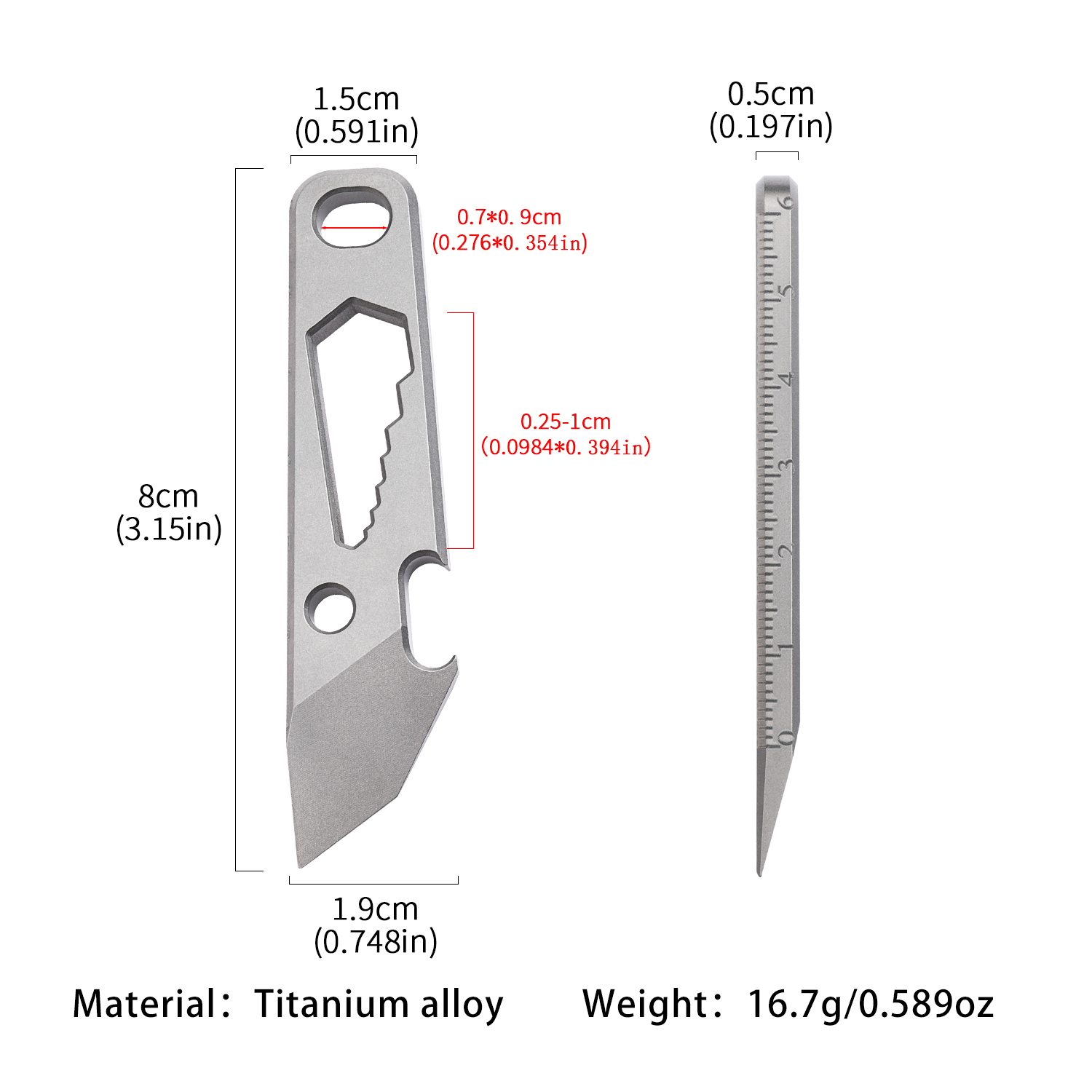 Multifunctional EDC pry bar, t - Titanium Pry Bar incelemesi ve fiyatı