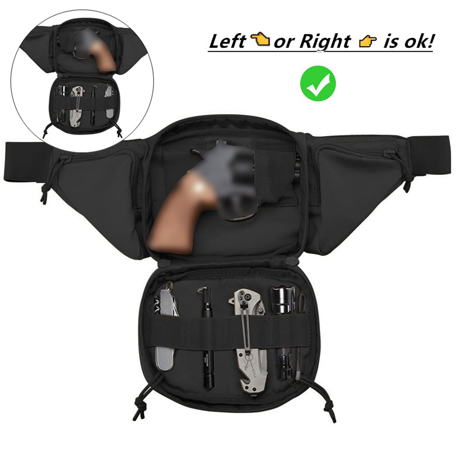 Tactical Fanny Pack Gun Holste - Edc Carry Pistols incelemesi ve fiyatı