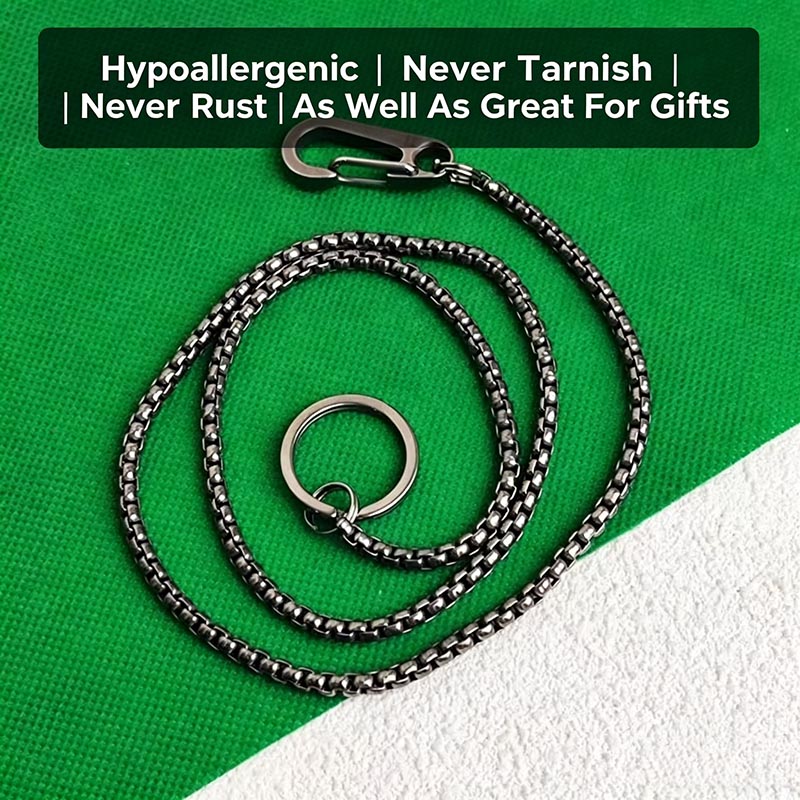 Titanium Wallet Chain for Men, - Wallet Slim Titanium incelemesi ve fiyatı