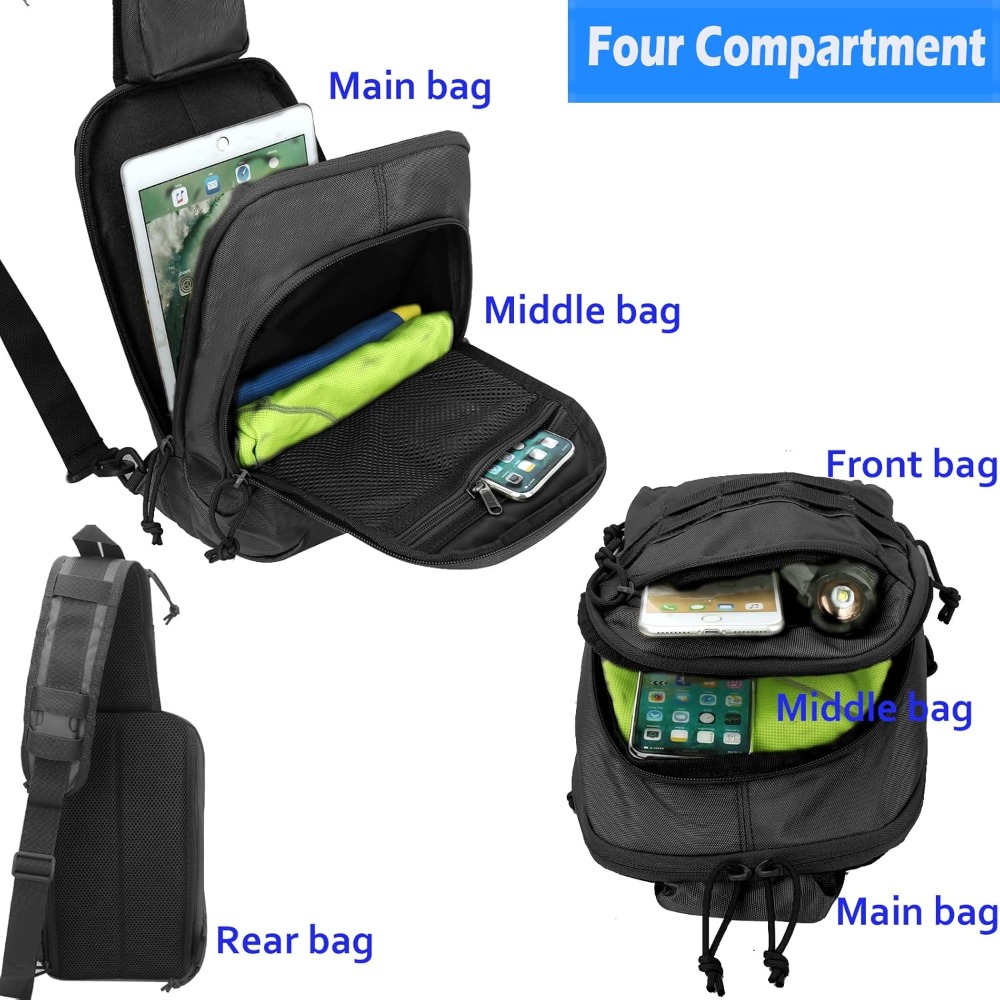 Tactical Sling Chest Bag EDC S - Edc Concealed Carry Backpack incelemesi ve fiyatı