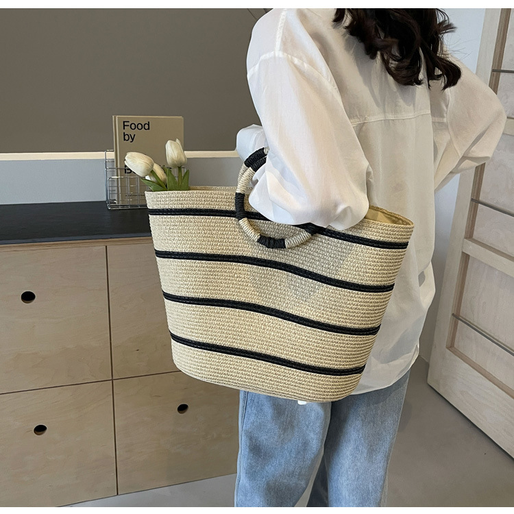 striped Tote grass woven bag s - Edc Carry Bag incelemesi ve fiyatı