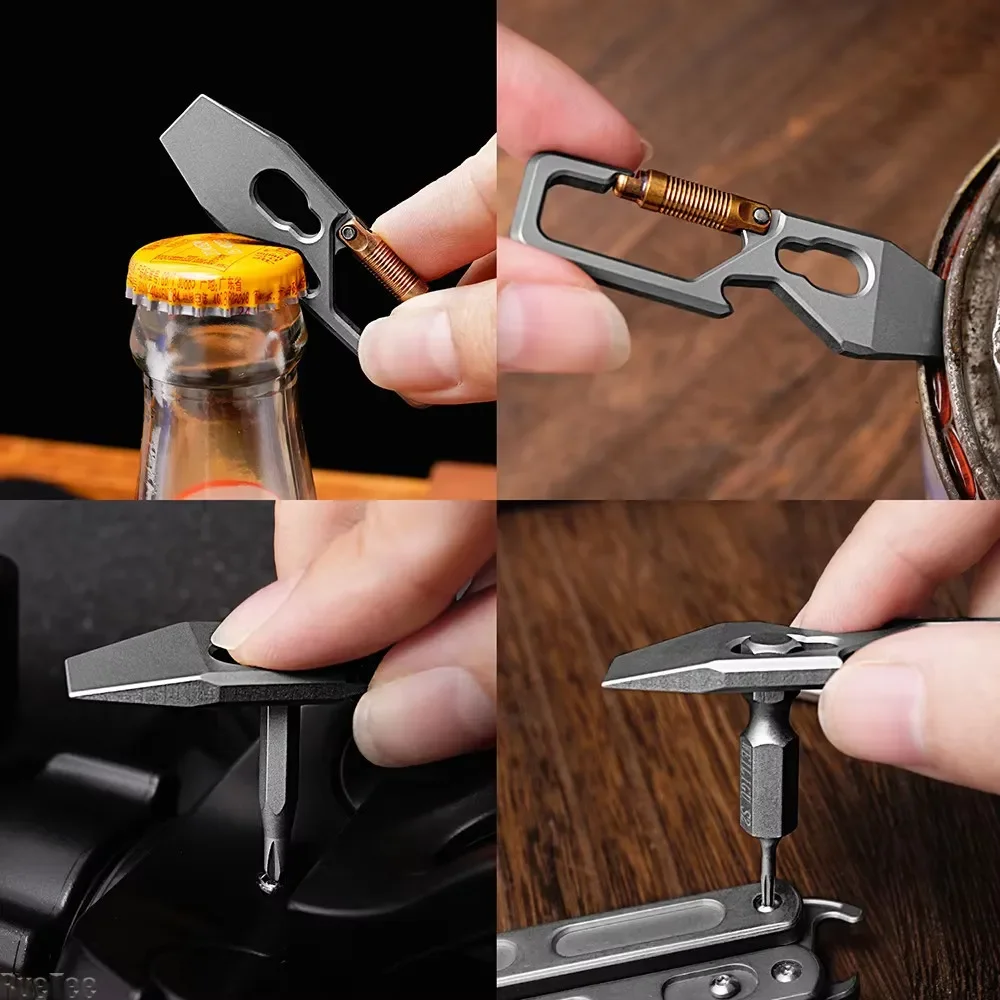 6cm 5-1 Multi-function Keychai - Titanium Pry Bar incelemesi ve fiyatı